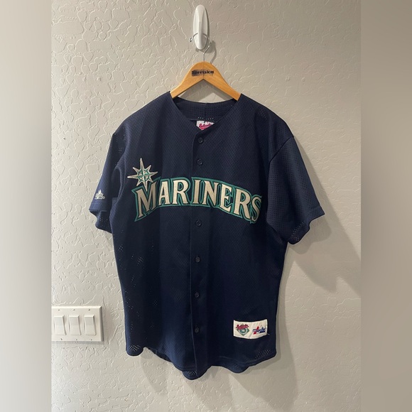 Vintage Majestic‎ Diamond Collection Ken Griffey Jr Mariners Jersey Medium - Picture 1 of 8